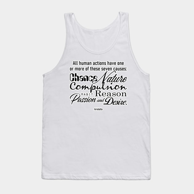 Aristotle quote Tank Top by TattooTshirt